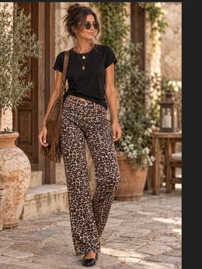 New Leopard Print  Pants